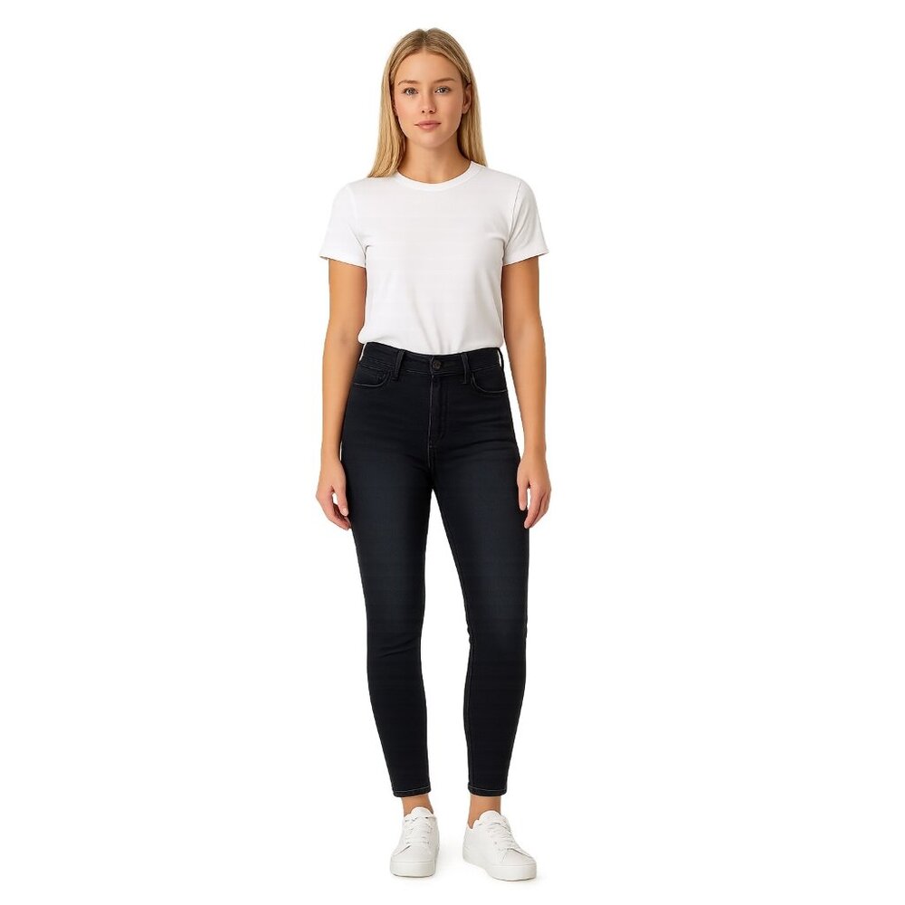 NWT White House Black Market High Rise Skinny Jeans Martine Black 0